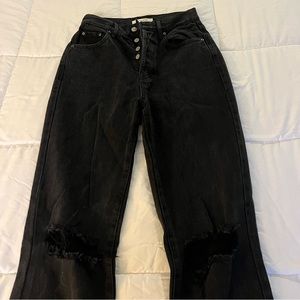 Pac sun size 24 dad jeans (fit like a 2) barely worn in great condition.
